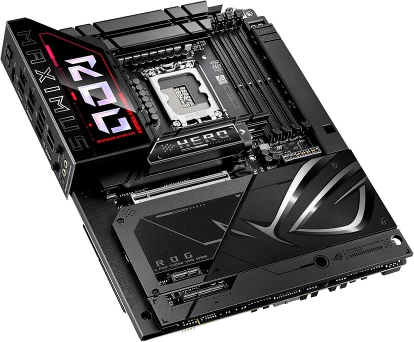 ASUS ROG MAXIMUS Z890 HERO BTF Z890 LGA 1851 ATX motherboard, hidden-connector design, Advanced AI PC Ready, 22+1+2+2 stages, DDR5, WiFi 7, 2.5G LAN, 6x M.2, PCIe 5.0, Thunderbolt 4, USB Type-C, AI OC
