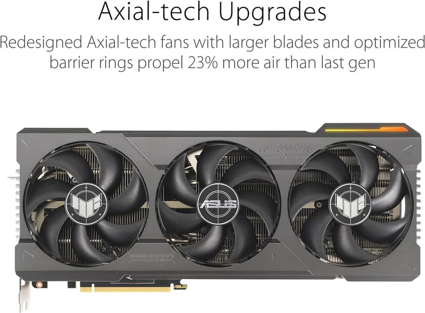 ASUS TUF Gaming NVIDIA GeForce RTX™ 4080 Super OC Edition Gaming Graphics Card (PCIe 4.0, 16GB GDDR6X, HDMI 2.1a, DisplayPort 1.4a)